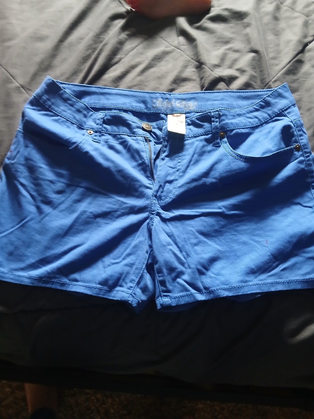 Women’s Blue Stretch Casual Shorts